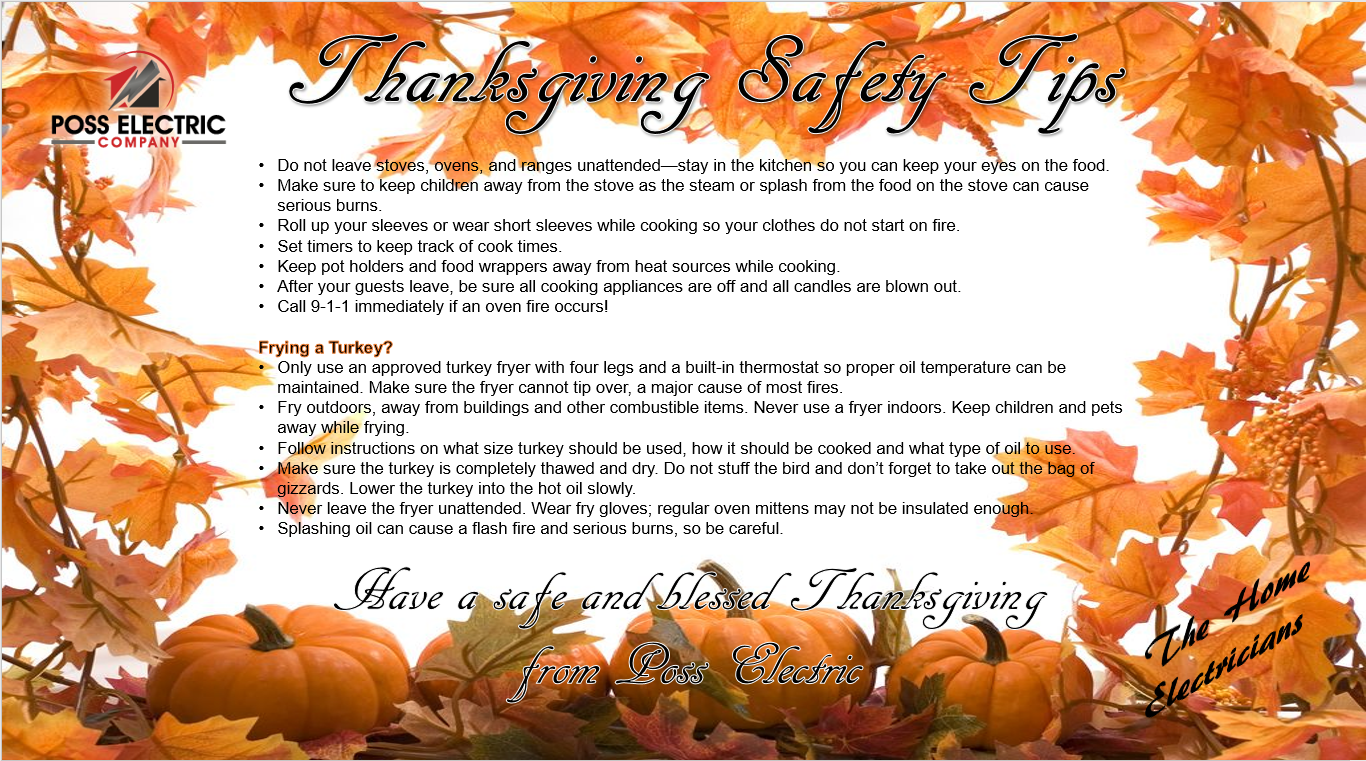 Thanksgiving safety tips ppt